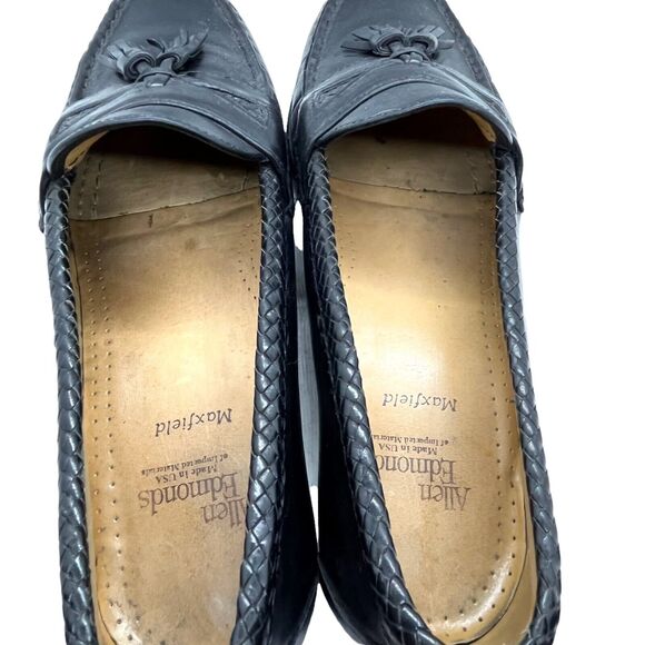 Allen Edmonds Preppy Tasseled Loafer Shoes Mens Black 47711 Maxfield Classic 13D main image 8